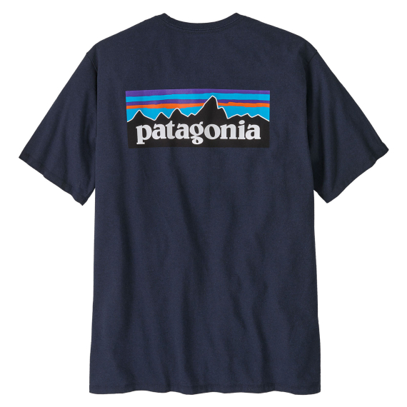 Patagonia M\'s P-6 Logo Responsibili-Tee New Navy i gruppen Kläder & Skor / Kläder / T-shirts hos Fishline (38504-NENA-Sr)