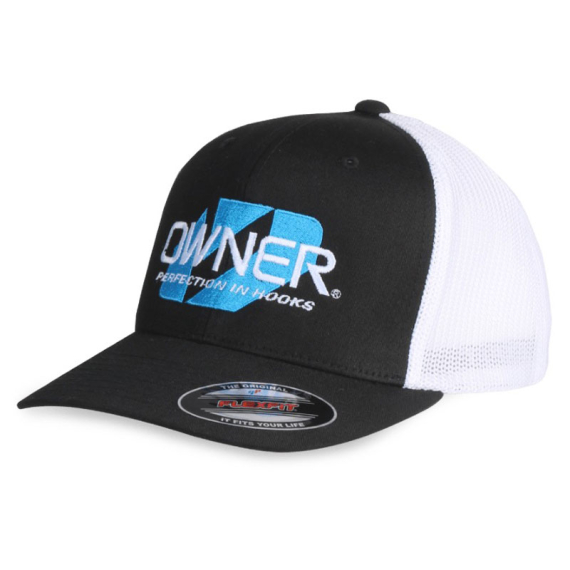 Owner Cap Flexfit Trucker - Black / White i gruppen Kläder & Skor / Kepsar & Huvudbonader / Kepsar / Flexfitkepsar hos Fishline (44-5900-040)