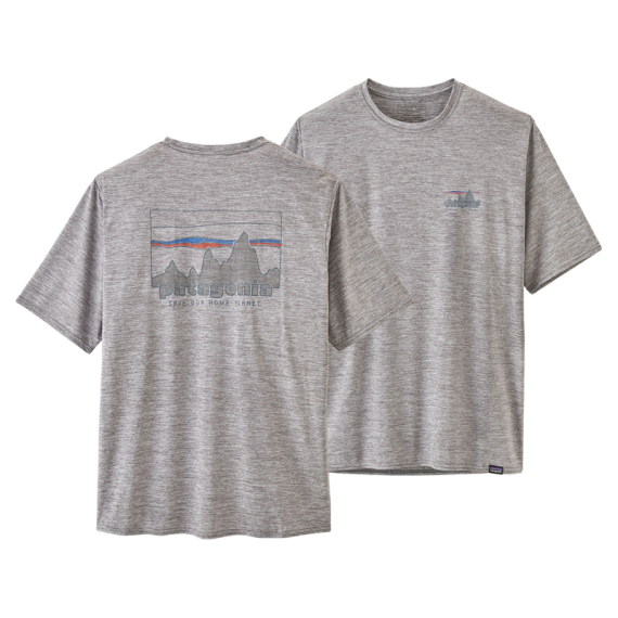 Patagonia M\'s Cap Cool Daily Graphic Shirt, \'73 Skyline: Feather Grey i gruppen Kläder & Skor / Kläder / T-shirts hos Fishline (45235-SKFE-Sr)