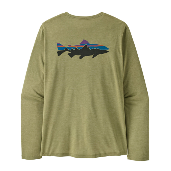 Patagonia M\'s L/S Cap Cool Daily Shirt Fitz Roy Trout GGNX i gruppen Kläder & Skor / Kläder / T-shirts hos Fishline (45452-GGNX-Lr)