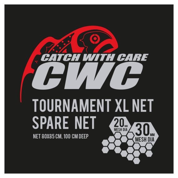 CWC Tournament XL 100cm, D20/D30 Spare Net i gruppen Verktyg & Tillbehör / Håvar / Håvnät hos Fishline (49-FNETCWC4S)