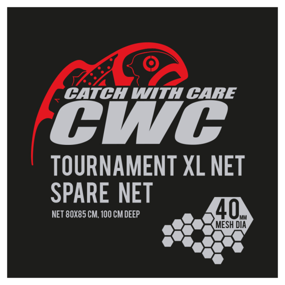 CWC Tournament XL 100cm, D40 Spare Net i gruppen Verktyg & Tillbehör / Håvar / Håvnät hos Fishline (49-FNETCWC4SX)