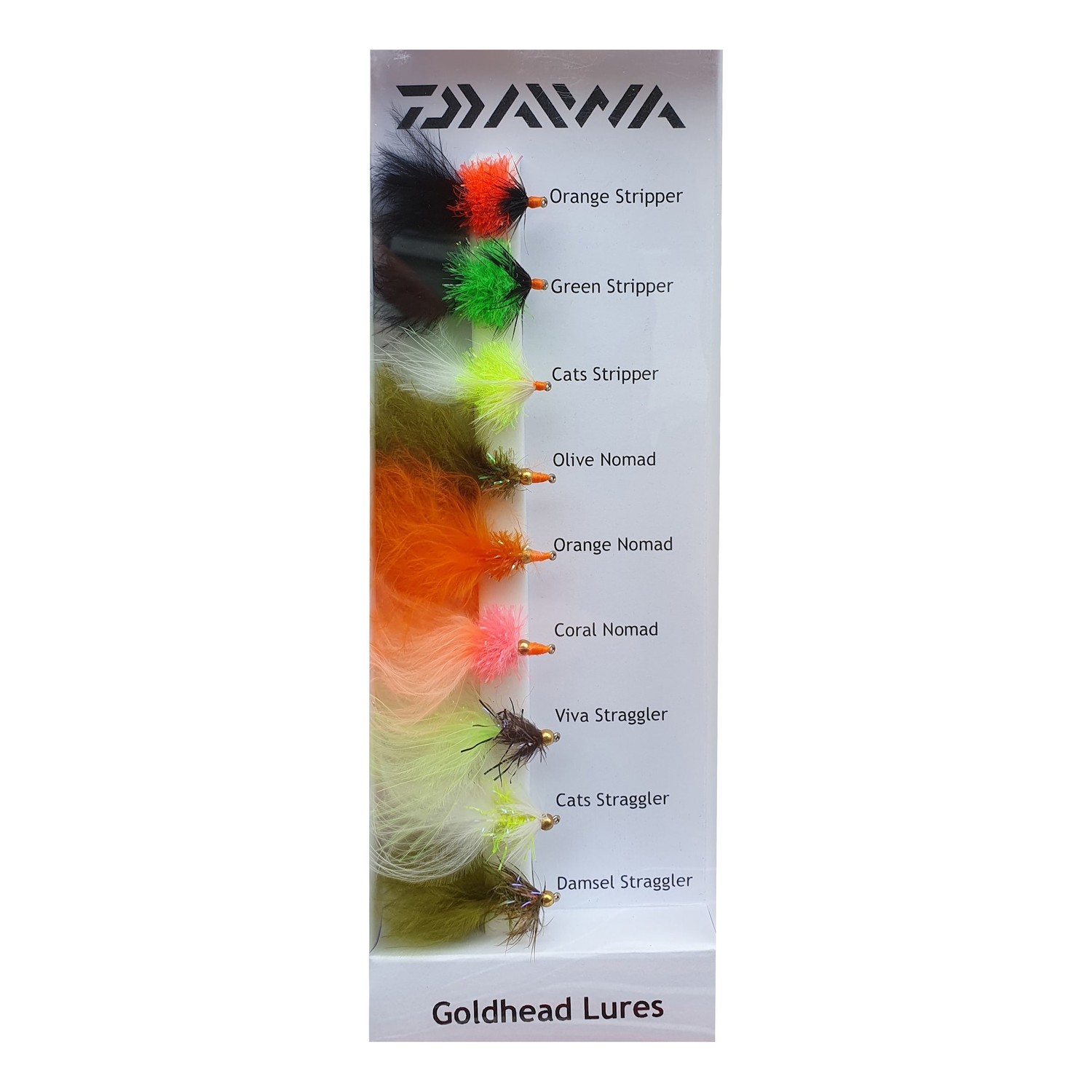 Daiwa Goldhead Flies 9-pack i gruppen Fiskedrag / Flugor hos Fishline (5000000221DO)