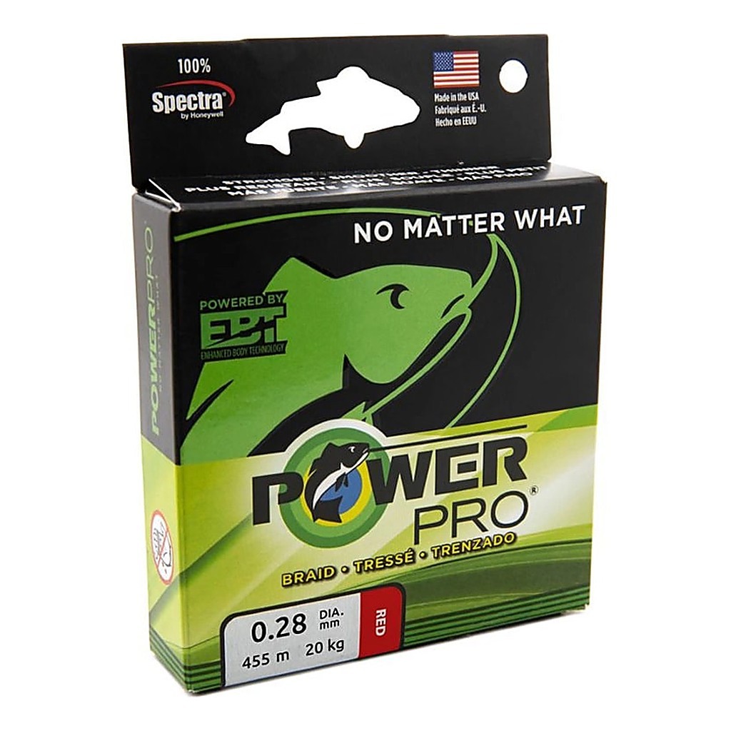 PowerPro 135m Vermillion red i gruppen Superdeals-se / Paketpris hos Fishline (5000042189DOr)
