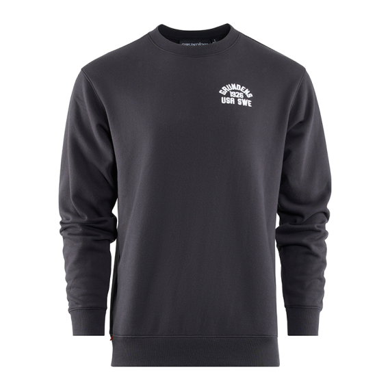 Grundéns 1926 Crew Sweatshirt Black i gruppen Kläder & Skor / Kläder / Tröjor / Sweatshirts hos Fishline (50012-001-0014r)