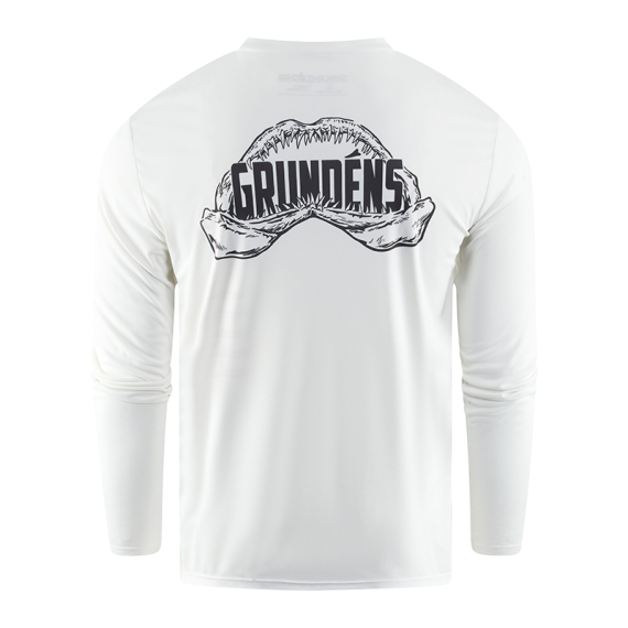 Grundéns Apex Predator LS Tech Tee White i gruppen Kläder & Skor / Kläder / T-shirts hos Fishline (50107-100-0014r)