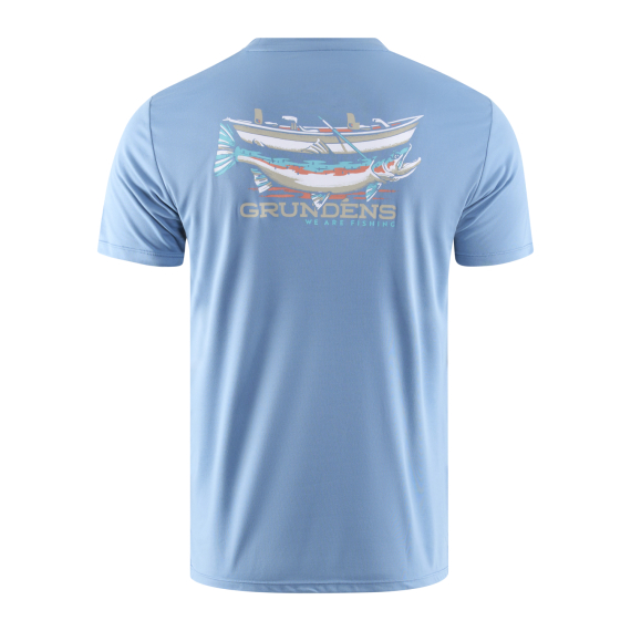 Grundéns Drift Boat SS Tech Tee Captain\'s Blue i gruppen Kläder & Skor / Kläder / T-shirts hos Fishline (50109-494-0014r)