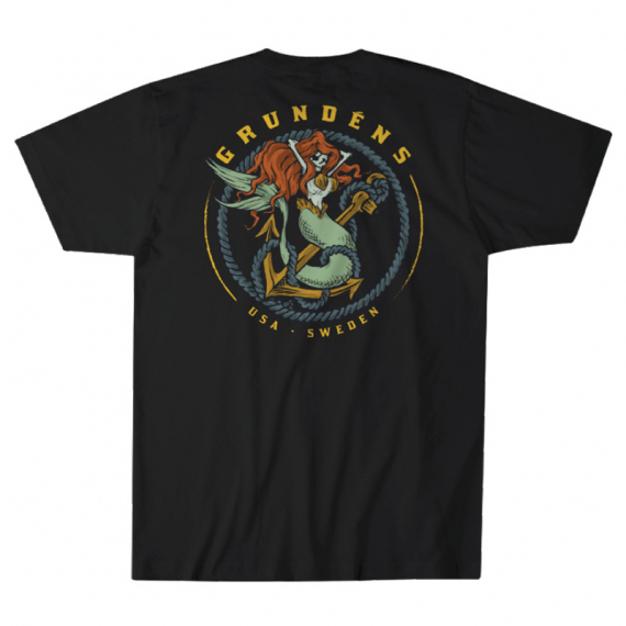 Grundéns Mermaid SS T-Shirt Black i gruppen Kläder & Skor / Kläder / T-shirts hos Fishline (50217-001-0013r)