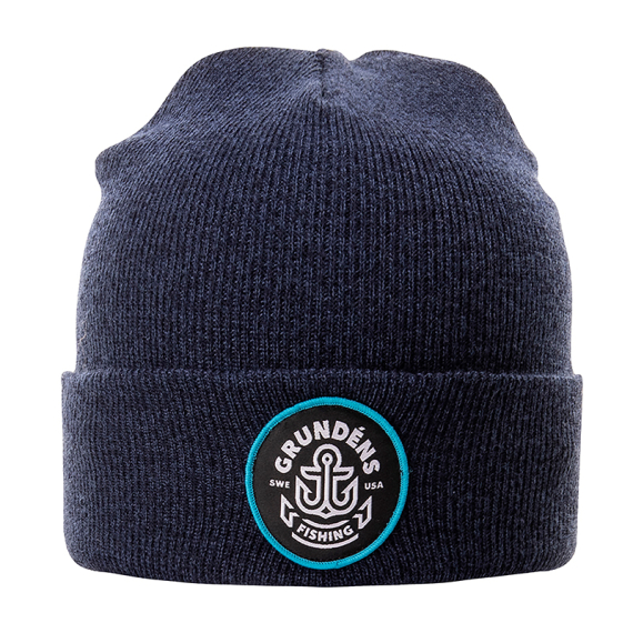Grundéns Watchhouse Beanie Anchor, Heather Navy i gruppen Kläder & Skor / Kepsar & Huvudbonader / Mössor hos Fishline (50386-411-0001)