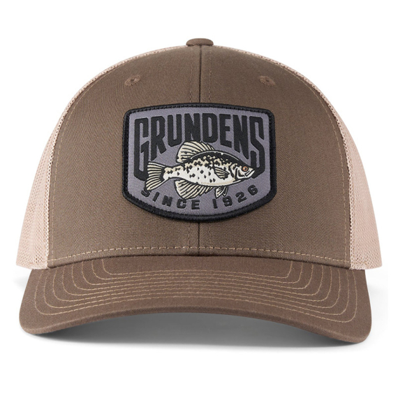 Grundéns Crappie Patch Trucker Driftwood/Khaki i gruppen Kläder & Skor / Kepsar & Huvudbonader / Kepsar / Truckerkepsar hos Fishline (50461-232-0001)
