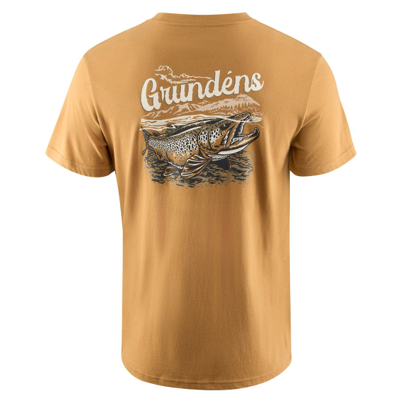 Grundéns Leroy Brown SS T-Shirt Whiskey i gruppen Kläder & Skor / Kläder / T-shirts hos Fishline (50468-201-0013r)