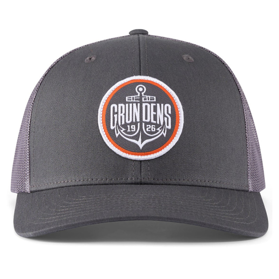 Grundéns Logo Anchor Trucker Charcoal i gruppen Kläder & Skor / Kepsar & Huvudbonader / Kepsar / Truckerkepsar hos Fishline (50470-024-0001)