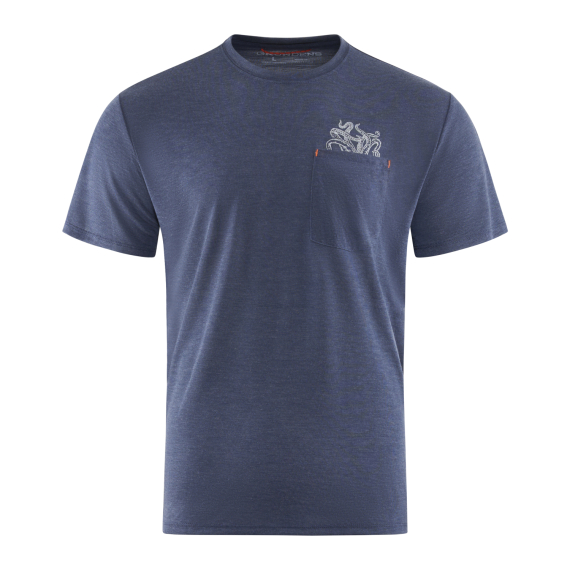 Grundéns Species Pocket Tee Dark Navy Heather i gruppen Kläder & Skor / Kläder / T-shirts hos Fishline (50478-469-0014r)