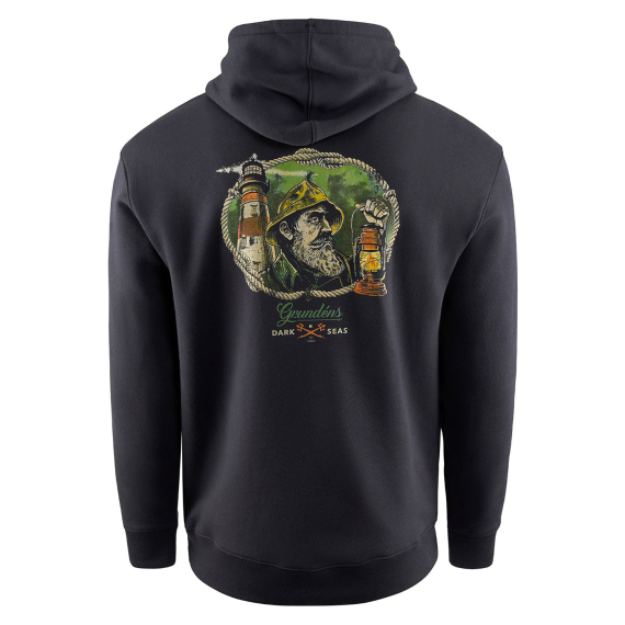 Grundéns Dark Seas X Grundens Watchman Hoodie Black i gruppen Kläder & Skor / Kläder / Tröjor / Hoodies hos Fishline (50504-001-0013r)