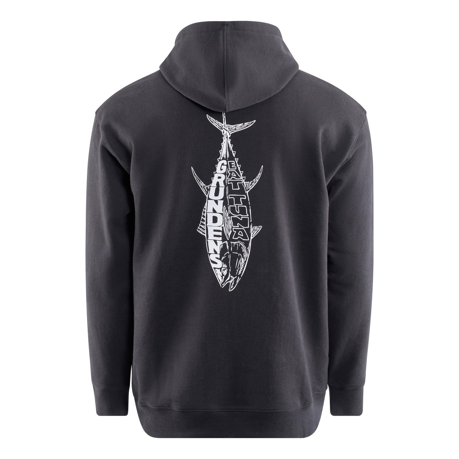 Grundéns Eat Your Words DWR HD Hoodie Black Tuna Graphic i gruppen Kläder & Skor / Kläder / Tröjor / Hoodies hos Fishline (50518-069-0013r)