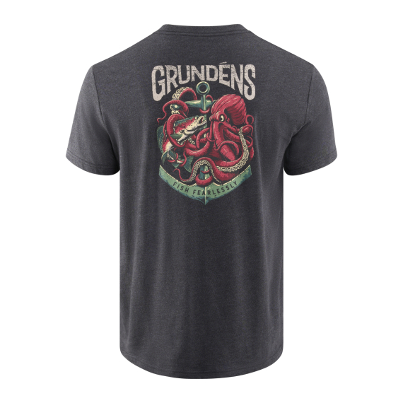 Grundéns Octo-Trout SS T-Shirt Heather Charcoal i gruppen Kläder & Skor / Kläder / T-shirts hos Fishline (50521-011-0013r)