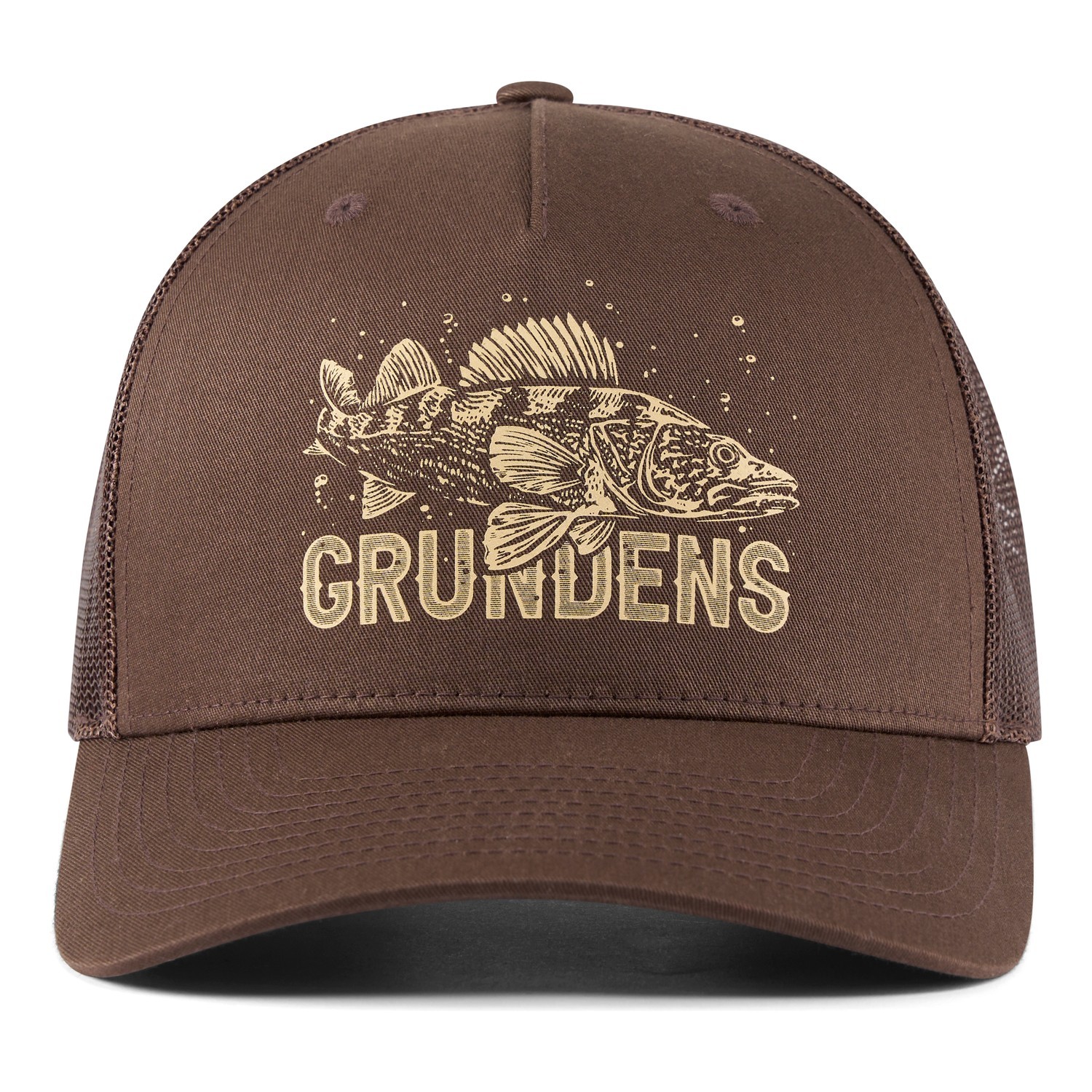 Grundéns King of the Lakes Trucker Brown i gruppen Kläder & Skor / Kepsar & Huvudbonader / Kepsar / Truckerkepsar hos Fishline (50526-200-0001)