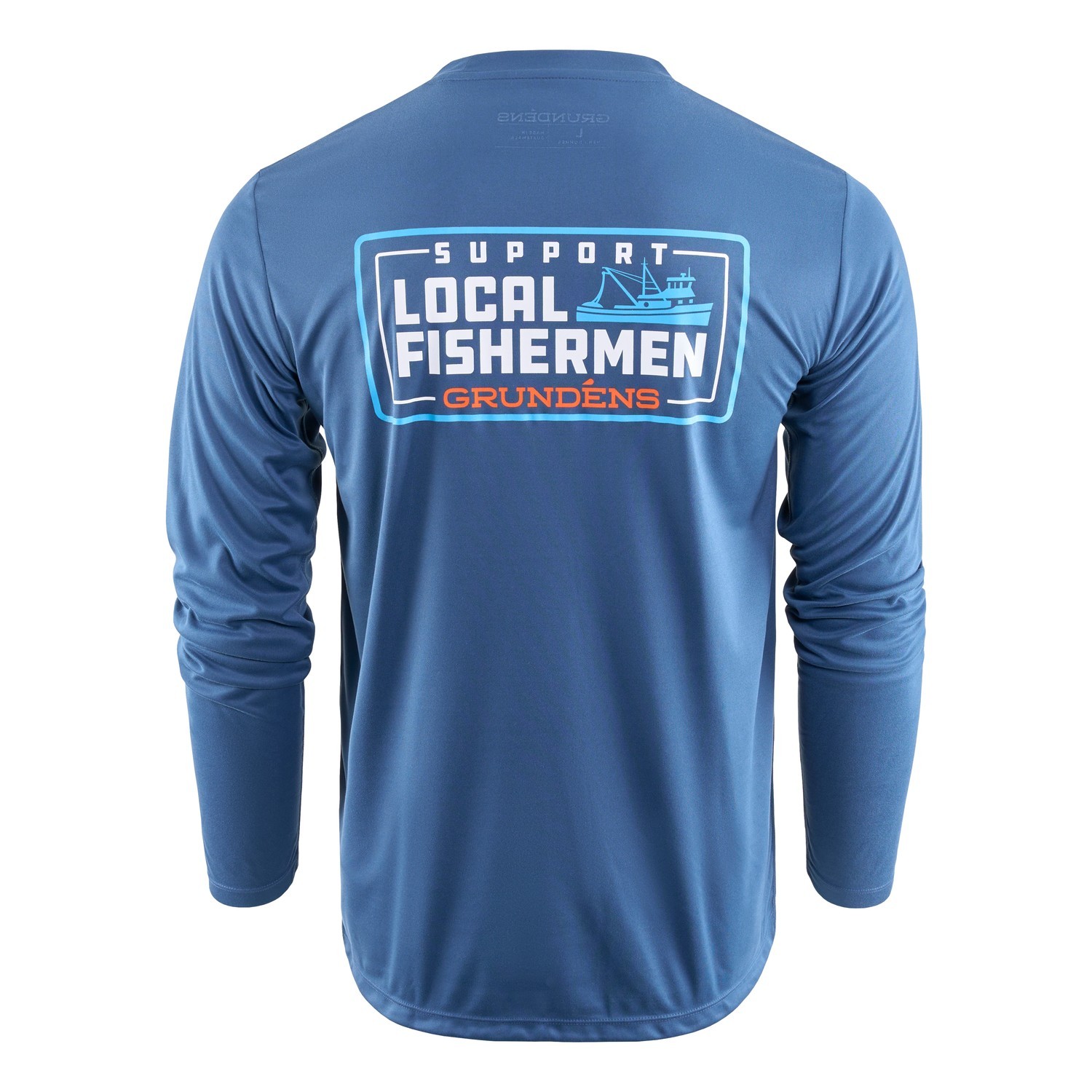 Grundéns Support Local LS Tech Tee Blue Abyss i gruppen Kläder & Skor / Kläder / Tröjor / Långärmade T-shirts hos Fishline (50546-477-0013r)