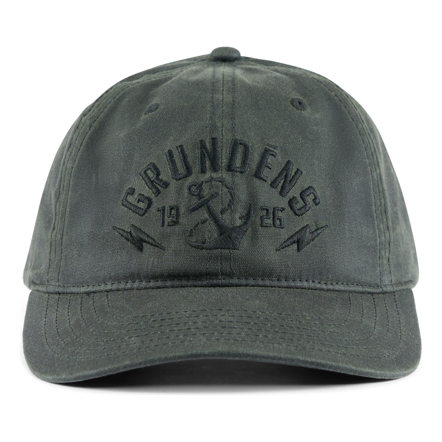 Grundéns Stowaway Waxed Trucker Olive i gruppen Kläder & Skor / Kepsar & Huvudbonader / Kepsar / Truckerkepsar hos Fishline (50559-373-0001)