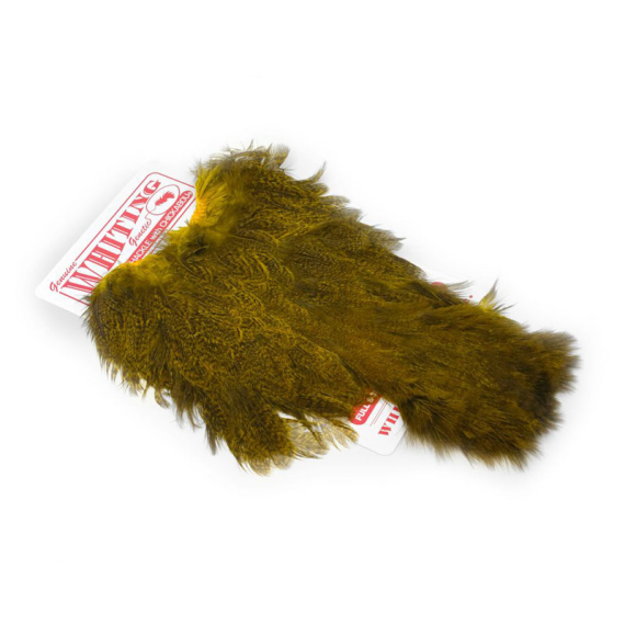 Whiting Coq De Leon Hen SH/C Speckled dyed Yellow i gruppen Krok & Småplock / Flugbindning / Flugbindningsmaterial / Fjädrar & Nackar / Hackel hos Fishline (52803655)