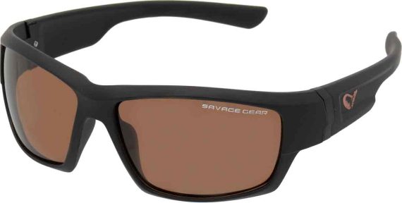 Savage Gear Shades Floating Polarized Sunglasses - Amber (Sun And Clouds) i gruppen Kläder & Skor / Solglasögon / Polariserade Solglasögon hos Fishline (57573)
