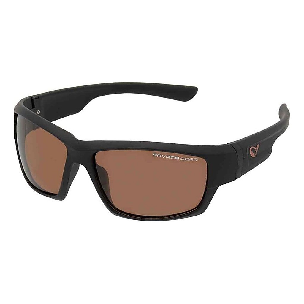 Savage Gear Shades Floating Polarized Sunglasses - Amber (Sun And Clouds) i gruppen Kläder & Skor / Solglasögon / Polariserade Solglasögon hos Fishline (57573)