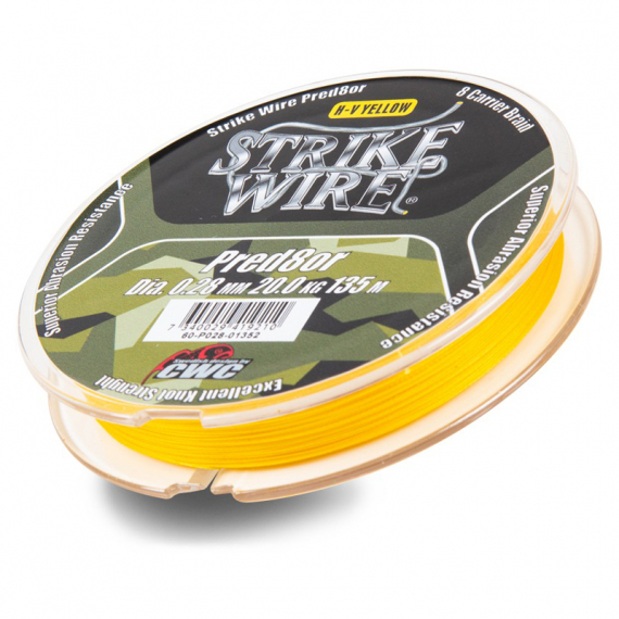 Strike Wire Predator X8 - 135m, H-V Yellow i gruppen Fiskelinor / Flätlinor & Superlinor hos Fishline (60-P032-01352r)