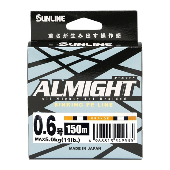 Sunline Almight Orange 150m i gruppen Fiskelinor / Flätlinor & Superlinor hos Fishline (60093580r)