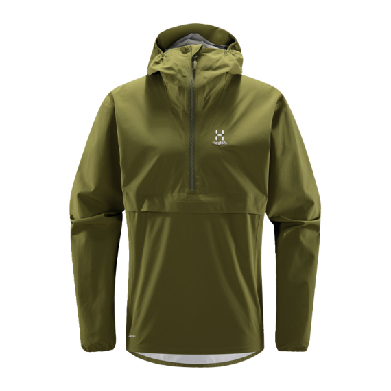 Haglöfs Sparv Proof Anorak Men Olive Green i gruppen Kläder & Skor / Kläder / Jackor / Regnjackor hos Fishline (6061334VY015r)