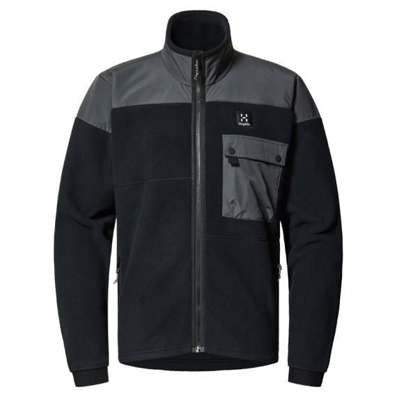 Haglöfs Avesta Hybrid Jacket Men True Black i gruppen Kläder & Skor / Kläder / Jackor / Regnjackor hos Fishline (6065482C5020r)
