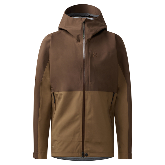 Haglöfs Front Proof II Jacket Men Woodland Brown/Teak Brown i gruppen Kläder & Skor / Kläder / Jackor / Regnjackor hos Fishline (6078235UN015r)