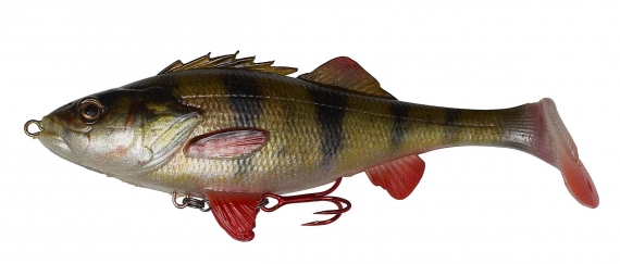 Savage Gear 4D Perch Shad 17.5cm 75g SS 01-Perch i gruppen Fiskedrag / Swimbaits / Mjuka Swimbaits hos Fishline (61797)