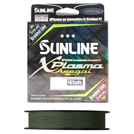 Sunline XPlasma Asegai Dark Green 150m i gruppen Fiskelinor / Flätlinor & Superlinor hos Fishline (63043250r)