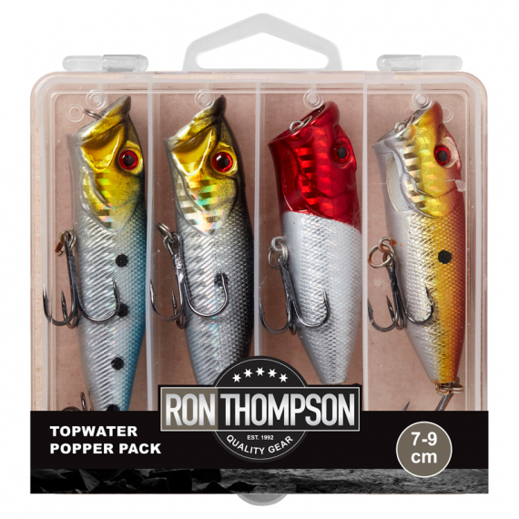 DAM/R.T Topwater Popper Pack Inc. Box 7-9cm i gruppen Fiskedrag / Ytbeten & Poppers hos Fishline (65413)
