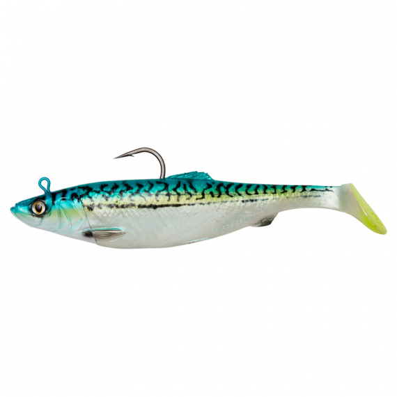 Savage Gear 4D Herring Big Shad 25cm, 300g 2+1pcs - Green Mackerel i gruppen Fiskedrag / Havsfiskebeten / Havsfiskejiggar hos Fishline (71907)