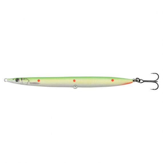 Savage Gear Sandeel Pencil 9cm 13g - Fluo Green Red Dots i gruppen Fiskedrag / Havsöringsdrag & Kustwobblers / Kustwobblers hos Fishline (72353)