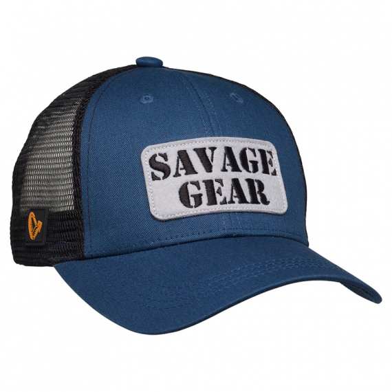 Savage Gear Logo Badge Cap, Teal Blue i gruppen Kläder & Skor / Kepsar & Huvudbonader / Kepsar / Truckerkepsar hos Fishline (73712)