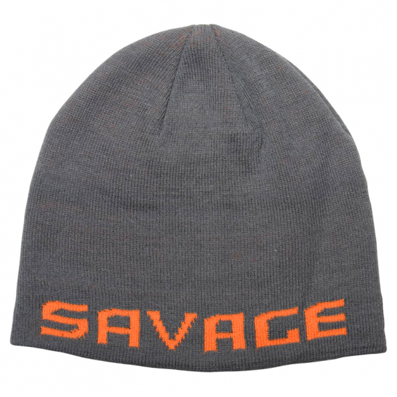 Savage Gear Logo Beanie, Rock Grey/Orange i gruppen Kläder & Skor / Kepsar & Huvudbonader / Mössor hos Fishline (73738)