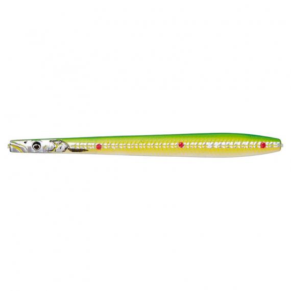 Savage Gear Line Thru Sandeel Nail 10cm 16g - Fluo Green i gruppen Fiskedrag / Havsöringsdrag & Kustwobblers / Kustwobblers hos Fishline (74169)