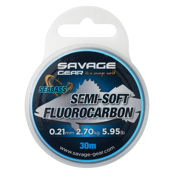 Savage Gear Semi-Soft Fluorocarbon 30m Clear 0,25mm / 3,66kg i gruppen Krok & Småplock / Tafsar & Tafsmaterial / Tafsmaterial / Tafsmaterial Fluorocarbon hos Fishline (74484)