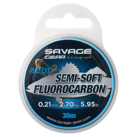 Savage Gear Semi-Soft Fluorocarbon Seabass 30m i gruppen Krok & Småplock / Tafsar & Tafsmaterial / Tafsmaterial / Tafsmaterial Fluorocarbon hos Fishline (74485r)