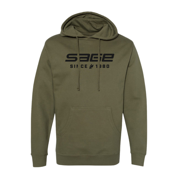 Sage Since 190 Hoody Army i gruppen Kläder & Skor / Kläder / Tröjor / Hoodies hos Fishline (7470-02r)