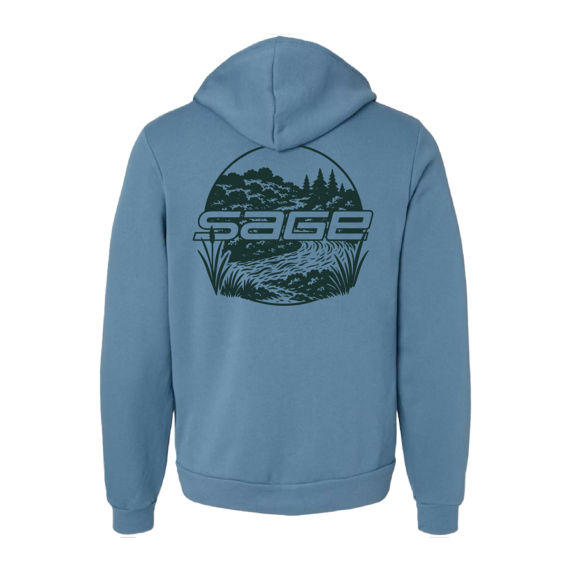 Sage Creekside Zip Hoody Steel Blue i gruppen Kläder & Skor / Kläder / Tröjor / Hoodies hos Fishline (7471-02r)