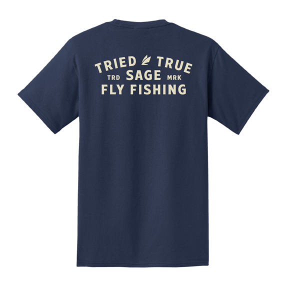 Sage Tried and True Pocket T-shirt Navy i gruppen Kläder & Skor / Kläder / T-shirts hos Fishline (7472-02r)