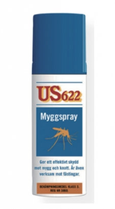 Myggmedel Spray US 622 (60ml) i gruppen Outdoor / Myggmedel & Myggskydd / Myggspray hos Fishline (778)