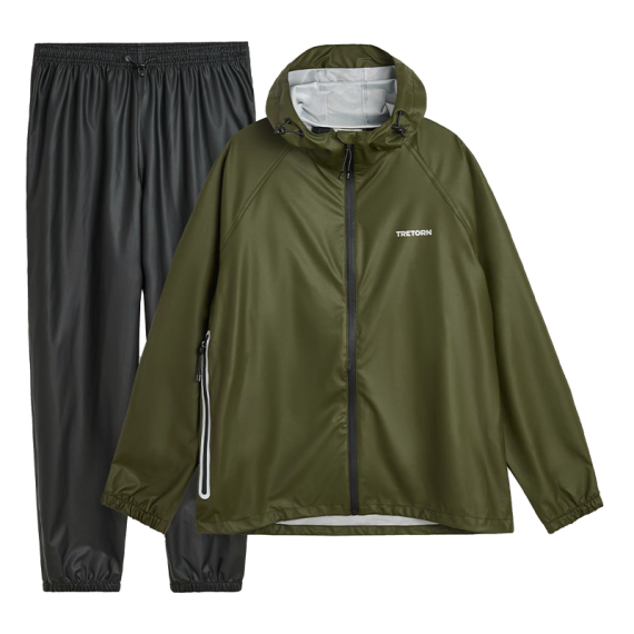 Tretorn Packable Rainbreaker Set, Forest Green i gruppen Kläder & Skor / Kläder / Klädset & Fiskeställ hos Fishline (800655502Sr)