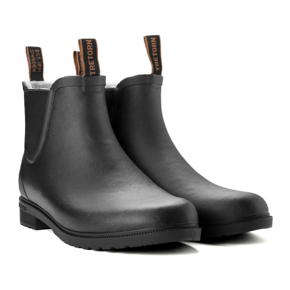 Tretorn Chelsea Classic Insulated M\'s, Black i gruppen Kläder & Skor / Skor & Stövlar / Stövlar / Gummistövlar hos Fishline (80095505941r)
