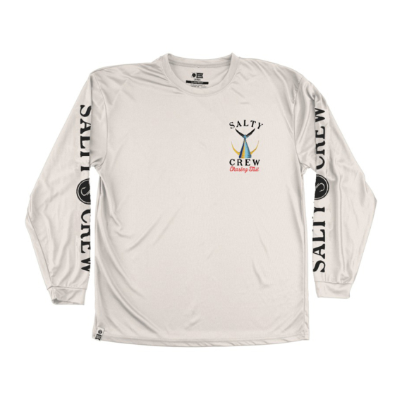 Salty Crew Tailed L/S Tech Tee Rashguard White i gruppen Kläder & Skor / UV-kläder hos Fishline (804046048596r)