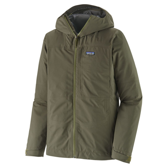 Patagonia M\'s Boulder Fork Rain Jacket Basin Green i gruppen Kläder & Skor / Kläder / Jackor / Regnjackor hos Fishline (85140-BSNG-Sr)