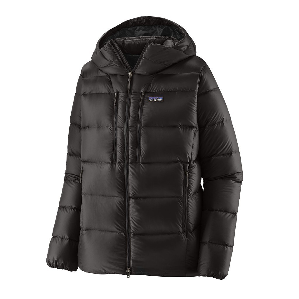Patagonia M\'s Fitz Roy Down Hoody BLK i gruppen Kläder & Skor / Kläder / Jackor / Dun & Syntetfoderjackor hos Fishline (85501-BLK-XLr)